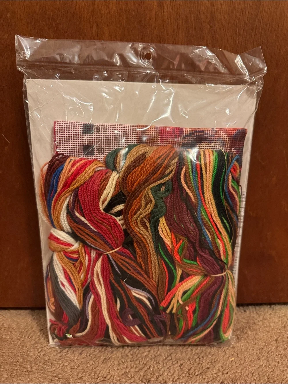 Vtg 2005 Janlynn Needlepoint “Cuddle Stocking” stocking kit